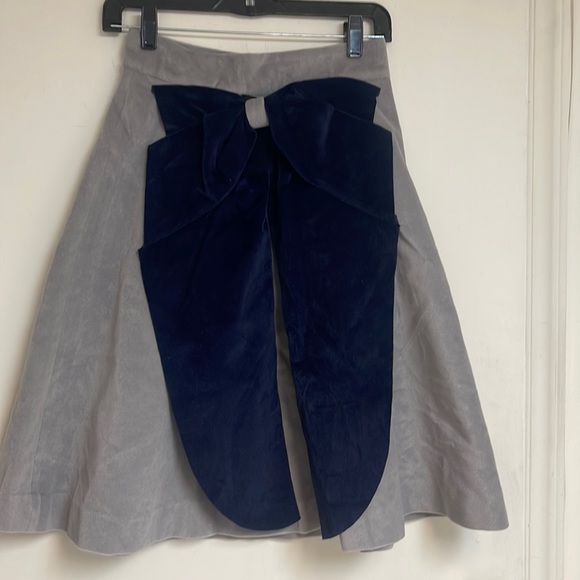 NWOT KIDICHIC VELVET A-line skirt with a beautiful velvet bow in front size 14 - Picture 2 of 4
